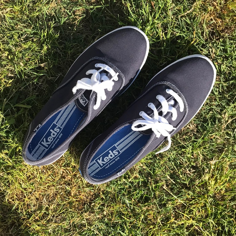 Blue and white Keds size 9